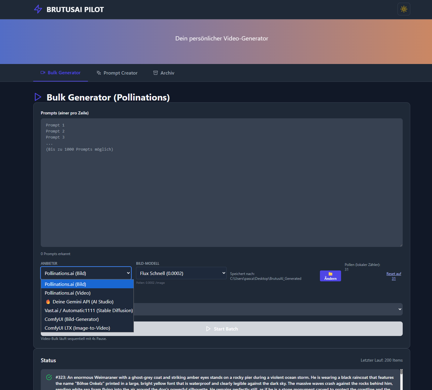 Brutus X Ai Interface